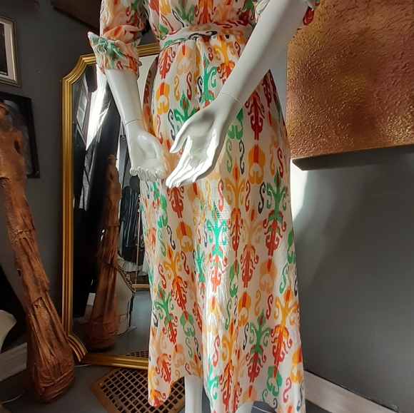 Zara 100% Cotton Midi Dress - Picture 14 of 15